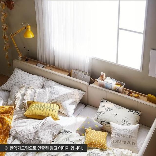 스테디2 기능 패밀리침대 Q+SS 데이베드 양면가드(노뜨)