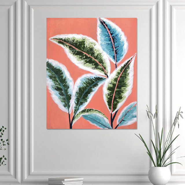핸드페인팅 캔버스 액자 바바 (65x80cm)