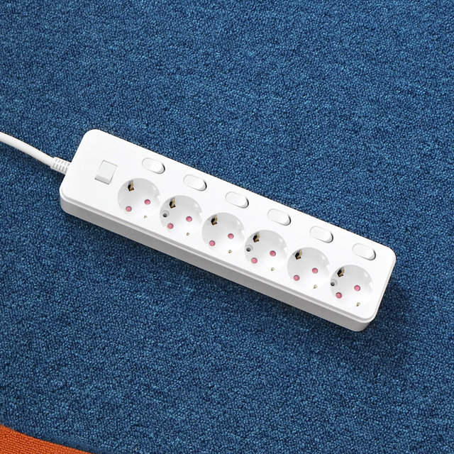 더좋은 멀티탭 개별 스위치 과부하차단 6구 2M