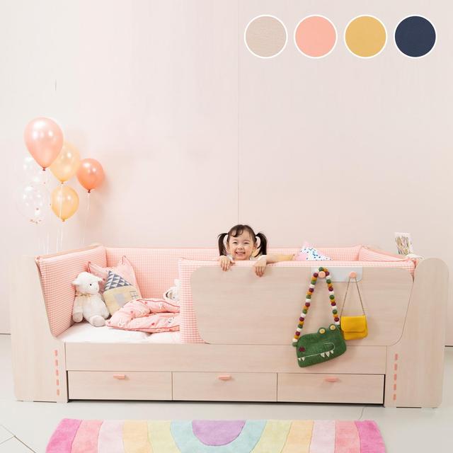 톨 키즈 서랍형 슈퍼싱글침대 프레임(양면가드형)