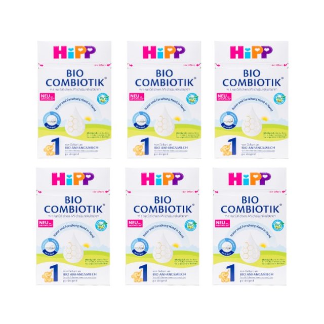 [해외직구] HiPP 힙 바이오 콤비오틱 분유 1단계 600g 6통