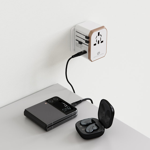 크리스탈클라우드 5포트 USB 5.6A 전세계 여행용 해외 멀티 플