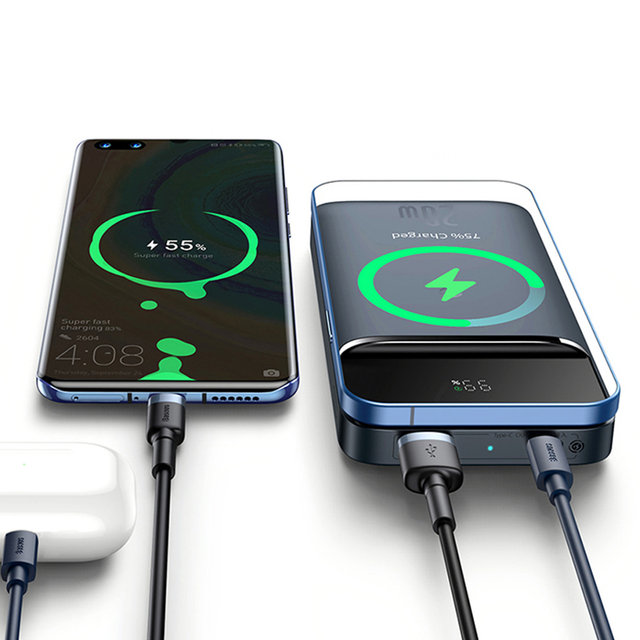 [해외직구] 베이스어스 맥세이프 무선 보조배터리 10000mAh 20W