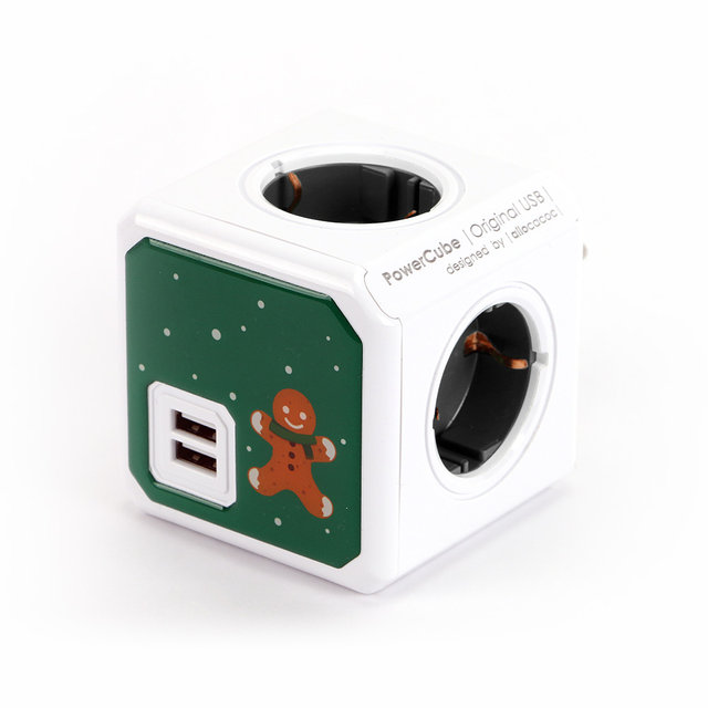 파워큐브 크리스마스 에디션 USB 멀티탭