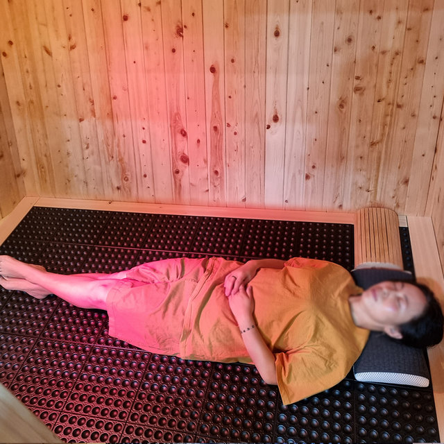 편백 양자히터 숯 건식 3인 홈 사우나 / 온돌형 P958