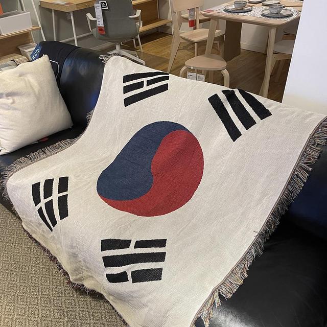 [해외직구] 태극기 태피스트리 블랭킷 소파커버 담요 130x160cm