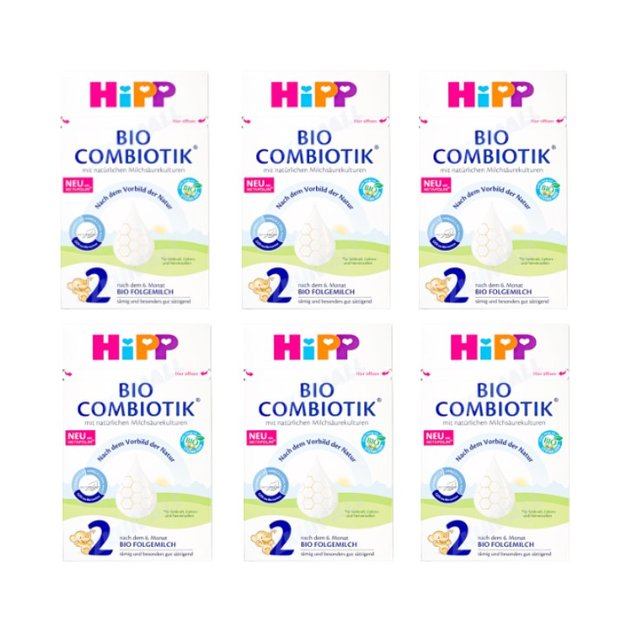[해외직구] HiPP 힙 바이오 콤비오틱 분유 2단계 600g 6통