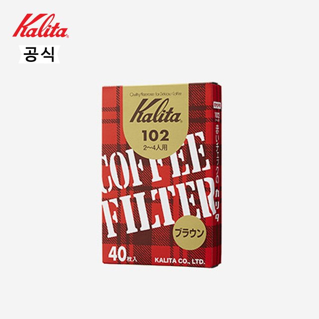 칼리타 102필터 40p-브라운