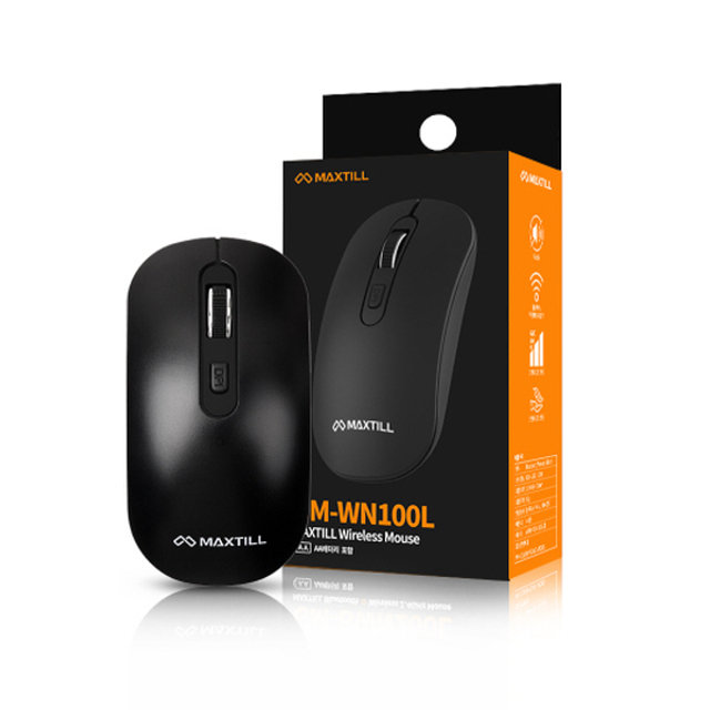 GM-WN100L 무소음 무선 광마우스 블랙