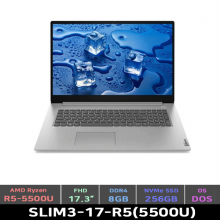슬림3 (O)SLIM3-17-R5(5500U) (R5-5500U,8GB,256,Freedos,17.3＂, 아틱그레이)