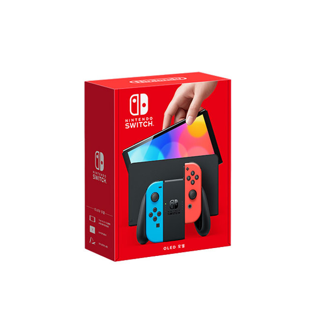 [사용안함] SWITCH 본체OLED[네온블루네온레드][패키지전용]