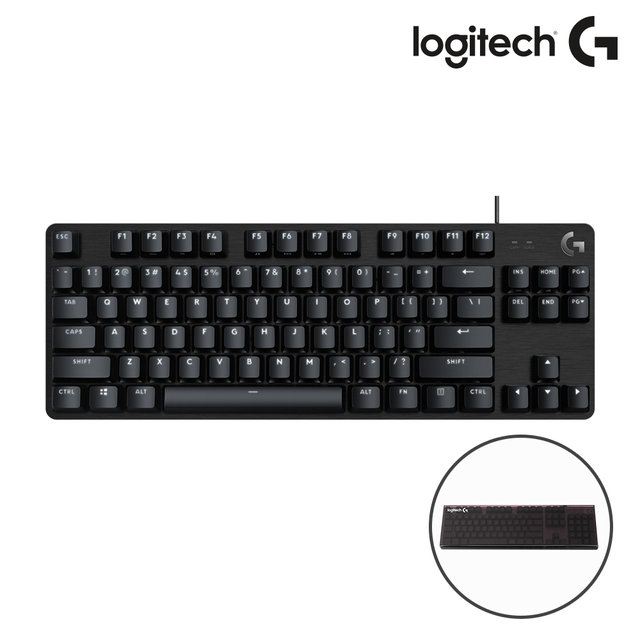 [로지텍코리아 정품]텐키리스 유선 LED 게이밍 키보드 G413 SE[택타일][PBT 키캡]