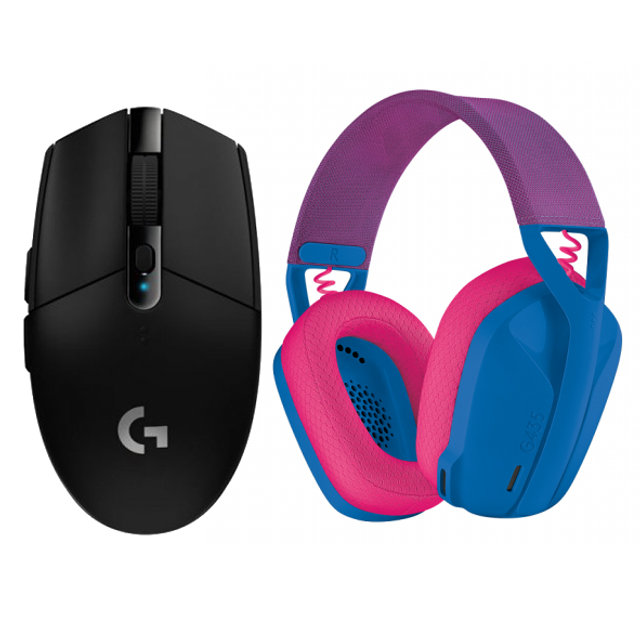 [이득패키지] 게이밍마우스G304[블랙]+게이밍헤드셋 G435 [블루] 