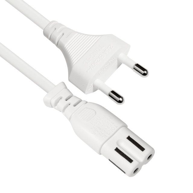 마하링크 국산 AC 8자 코드 파워케이블 화이트 3M ML-W004