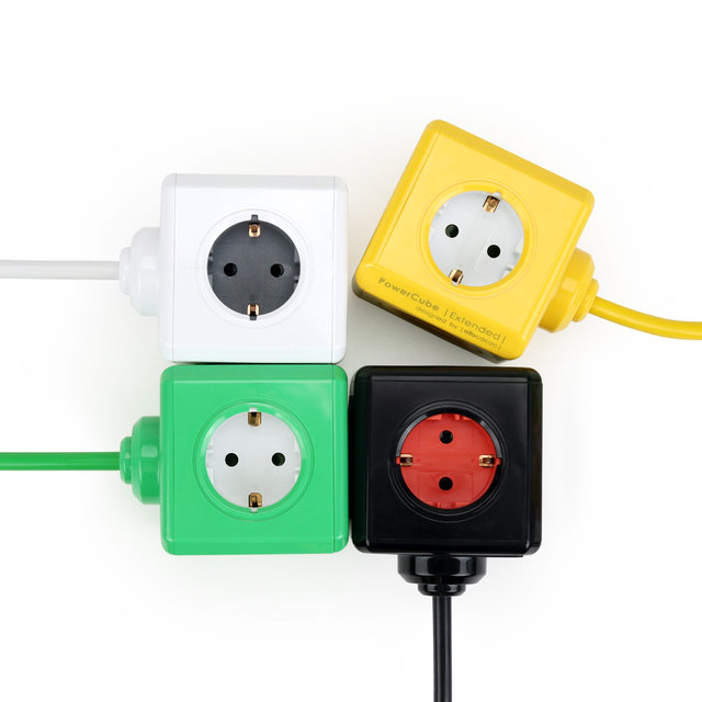 파워큐브 익스텐디드 올컬러 USB 4구 1.5M 디자인 멀티탭