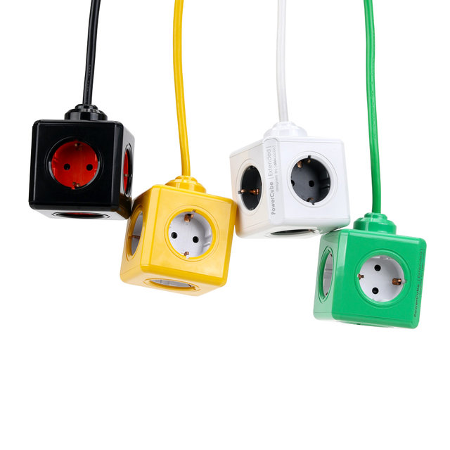 파워큐브 익스텐디드 올컬러 USB 4구 1.5M 디자인 멀티탭