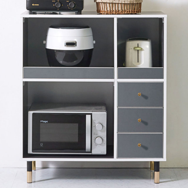 캐롤 전자레인지 선반 전자렌지수납장 밥솥 다이 거치대 주방 렌지대