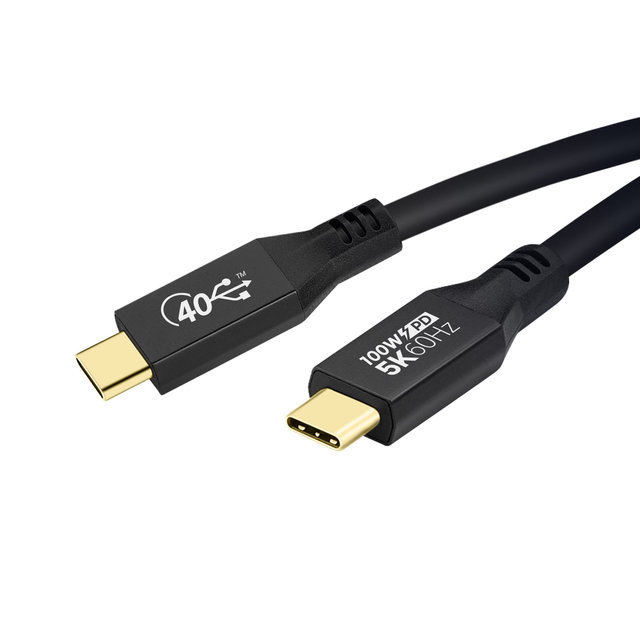 HDTOP USB4 C타입 썬더볼트3 40Gbps 5K 영상 케이블 0.8M HT-3C021