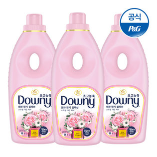 다우니 초고농축 섬유유연제 생화향기 스프링가든 1L×3[D172*3]
