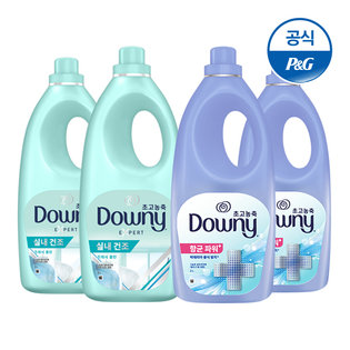다우니 섬유유연제 엑스퍼트 실내2L×2+항균2L×2[D102*2][D183*2]