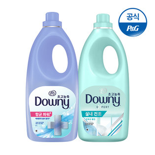 다우니 섬유유연제 엑스퍼트 실내건조2L+항균2L[D102][D183]