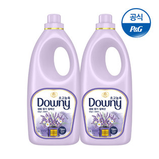 다우니 초고농축 섬유유연제 생화향기 라벤더 2L×2[D170*2]