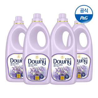 다우니 초고농축 섬유유연제 생화향기 라벤더 2L×4[D170*4]