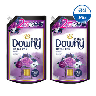 다우니 초고농축 섬유유연제 생화향기 미스티크 1.6L×2[D177*2]