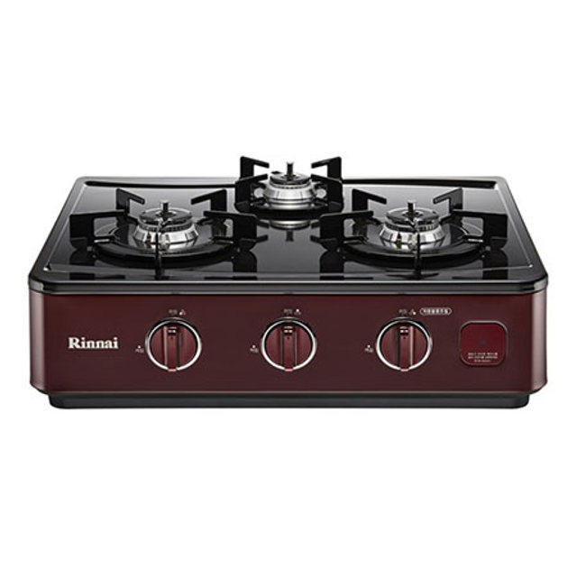 3구 가스레인지 RTR-W3001P [ LPG / 자동 화력조절 / 과열방지 센서 / 건전지 교체 알림 ]