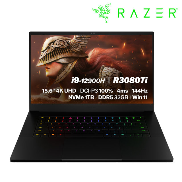 레이저코리아 RAZER BLADE 15 Advanced 12Gen R3080Ti 4K 39.6cm 게이밍 노트북