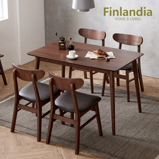 [역마진 비밀특가] 핀란디아 너츠 4인식탁세트(의자4)
