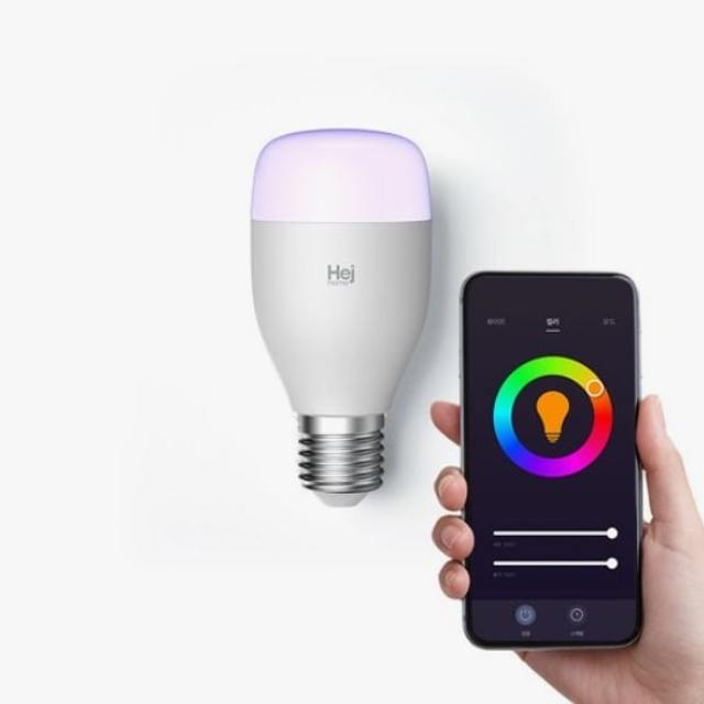 스마트 IoT 컬러 전구 타이머 어플 원격제어