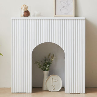 바닐라 높은 수납장 800 주방 베란다 거실 다용도 인테리어 벽난로