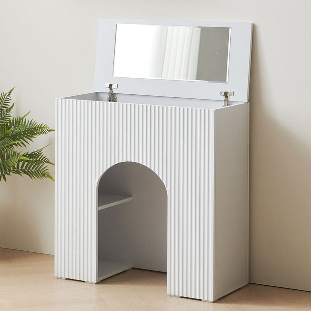 바닐라 콘솔 원룸 수납 슬림 접이식 화장대 800