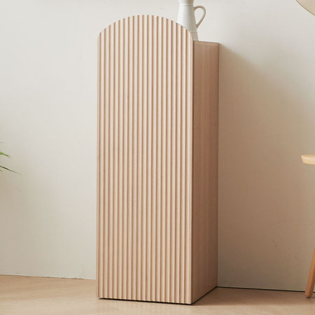 바닐라 미니 틈새수납장 거실 슬림 낮은 다용도 높은 400 화이트 폭좁은 베란다 우측형