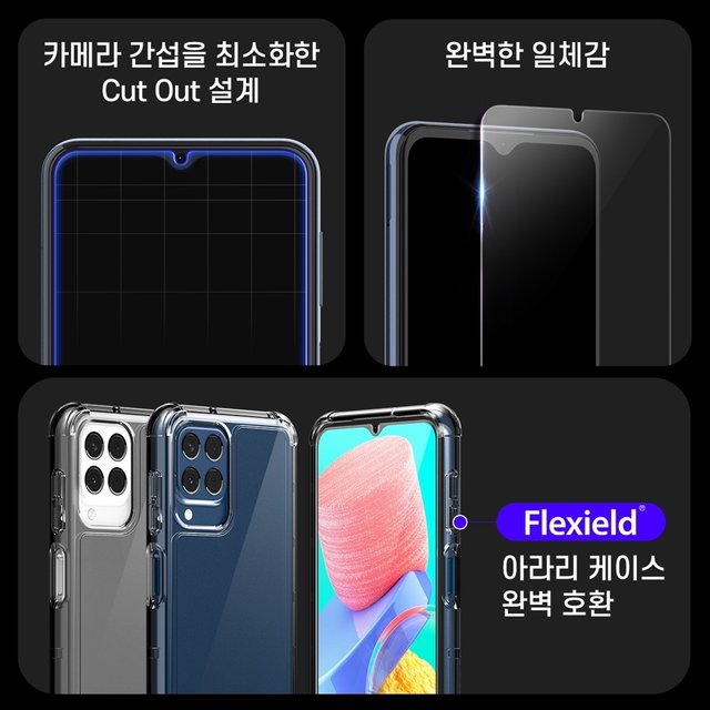 갤럭시 M33 / 갤럭시 점프2 강화유리 서브 코어 액정보호필름