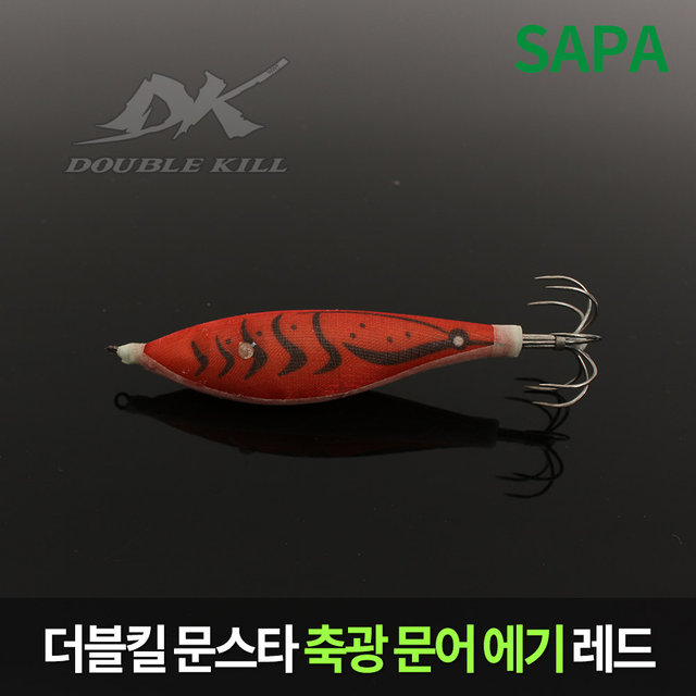 더블킬 문스타 축광 문어에기 레드 (SDK-OCT04S)
