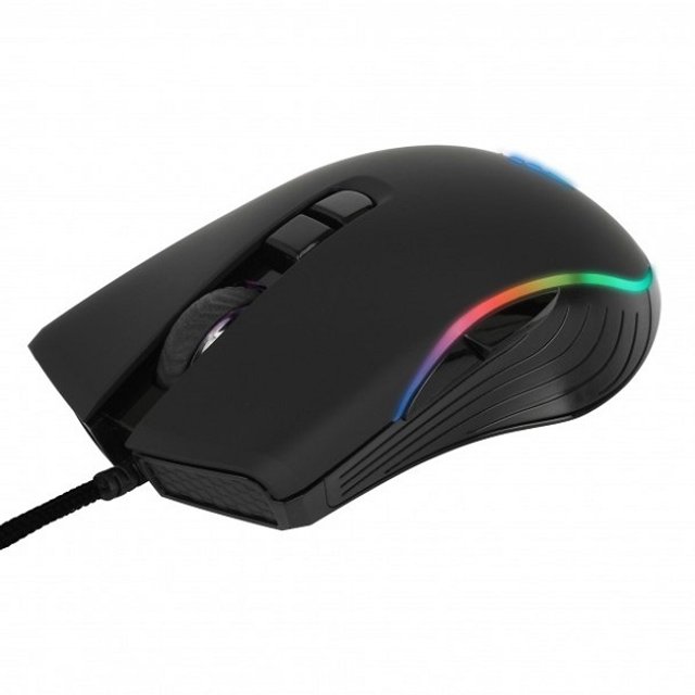 ABKONCORE AM6 RGB 스펙트럼 게이밍 마우스 블랙