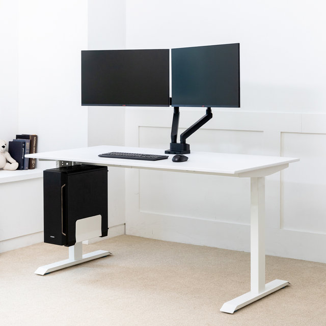 컴퓨터책상 거실 서재 1인용 게이밍 책상 블랙커브1200 (기사설치)