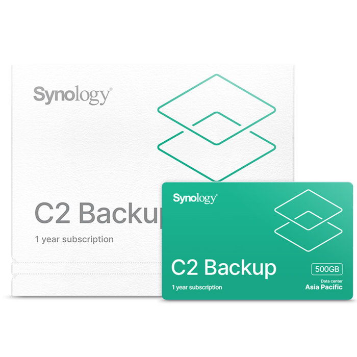 시놀로지 국내정품 C2 Backup 500GB 클라우드 1년 패키지