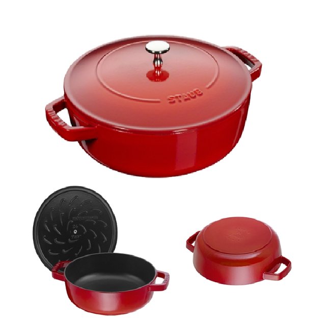 [해외직구] 스타우브 Staub 시스테라 전골냄비 28cm, 체리