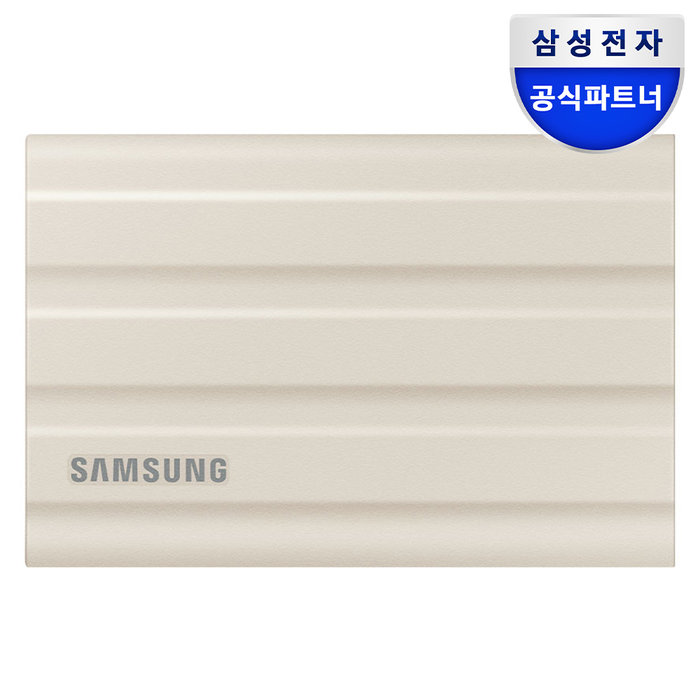 삼성전자 삼성전자 삼성 포터블 외장SSD T7 Shield 1TB 베이지 USB 3.2 Gen.2 MU-PE1T0K/WW 정품