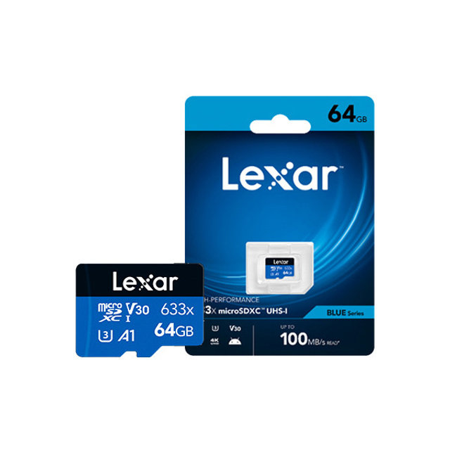 Lexar MicroSDHC 633X Class10 UHS-I 64GB 메모리카드