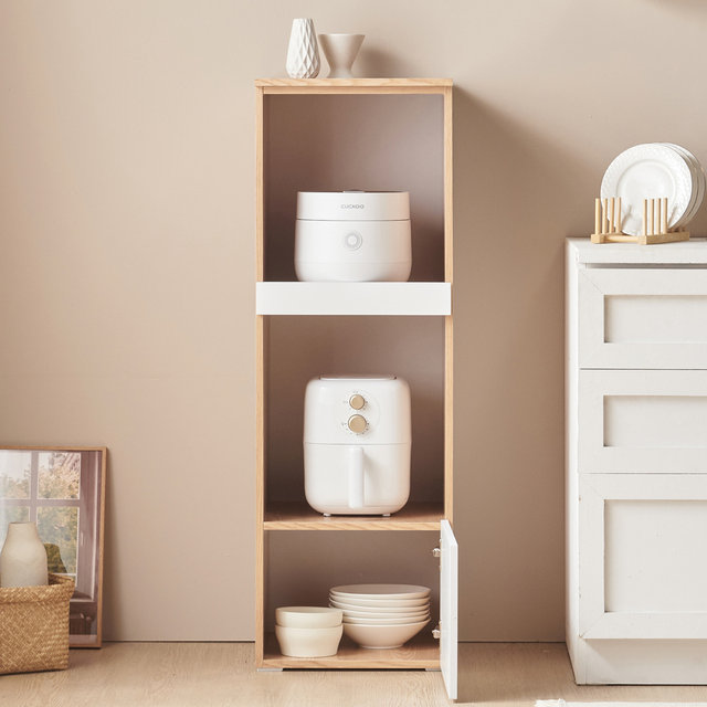 알바로 3단 미니 주방 틈새 밥솥 수납장 렌지대 받침