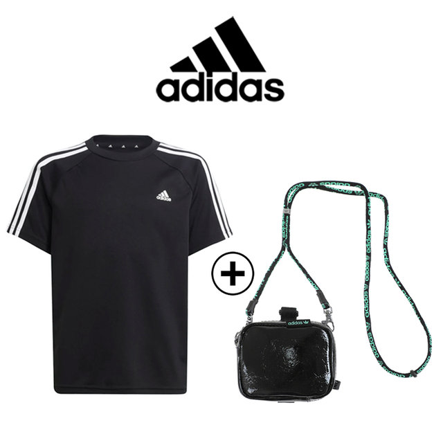 아디다스 주니어 반팔 가방 세트 GS8878+HE9774