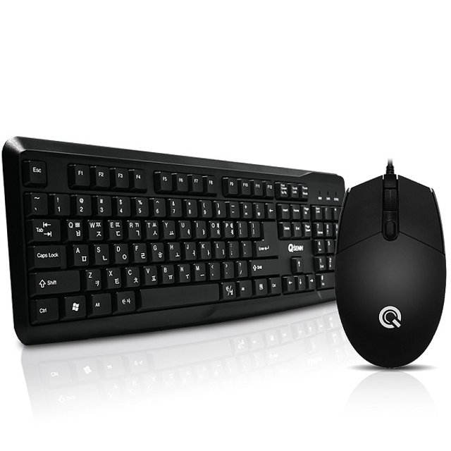 큐센 GP-KM2500 Plus 유선 키보드 마우스 세트 (USB)