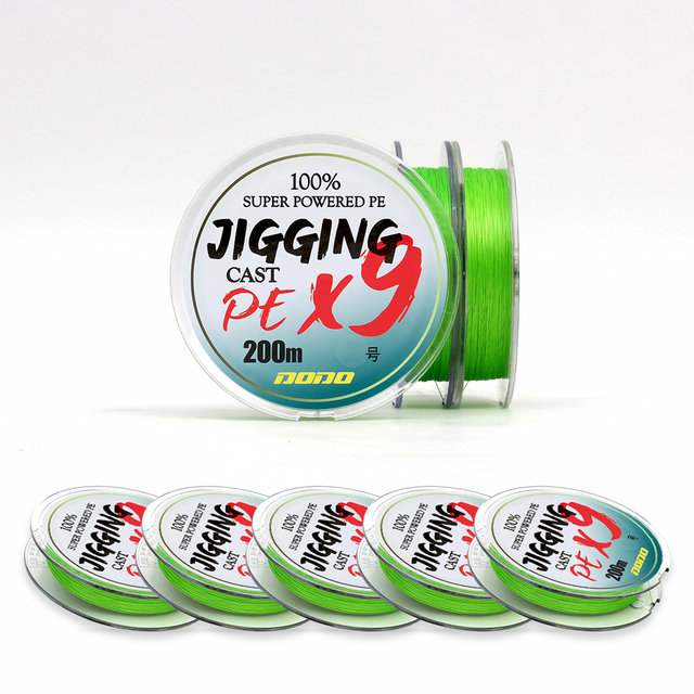 도도 지깅 캐스트 9합사 형광그린 200m 낚시줄 광어