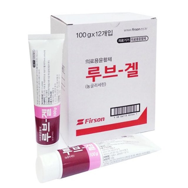 퍼슨 의료용윤활제 루브겔 100g X 12개 - 농글리세린