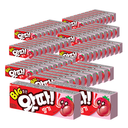 롯데하이마트 | 왓따 딸기맛 풍선껌 츄잉껌 23g 72입