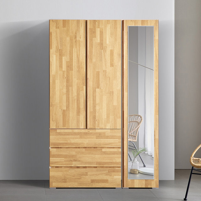 [비밀특가] 블랑쉬 1200 3단서랍 전신거울 옷장 장롱 시스템옷장